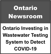 Ontario Investing in Wastewater Testing System to Detect COVID-19 Ontario Newsroom