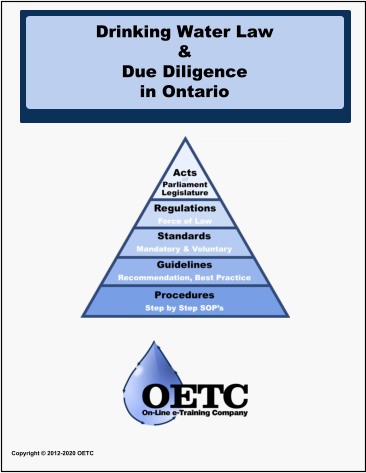 Drinking Water Law & Due Diligence in Ontario Copyright © 2012-2020 OETC